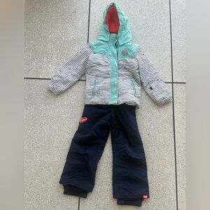 Roxy snow bibs and jacket